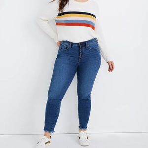 Madewell NWOT 10" High-Rise Skinny Jeans in Mackey Wash: Buttonfly Sz.32(14)